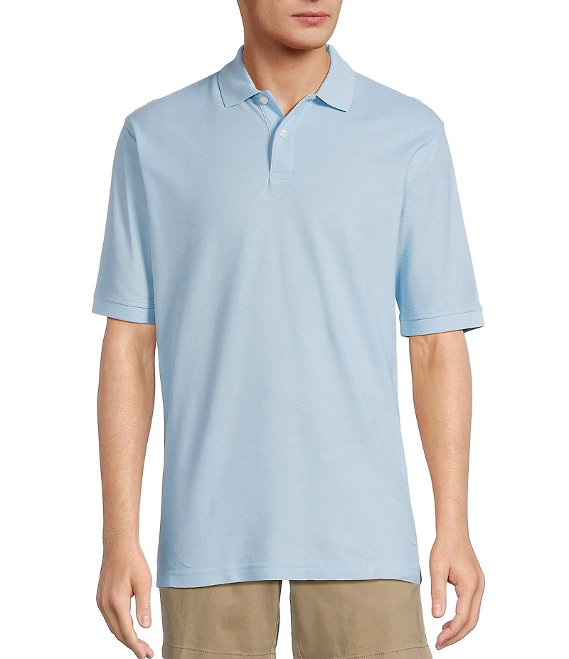 Gold Label Roundtree & Yorke Big & Tall Non-Iron Short Sleeve Solid Pique Polo Shirt