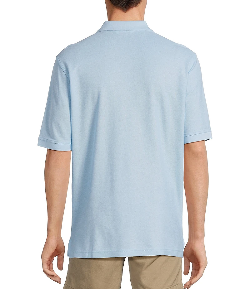 Gold Label Roundtree & Yorke Big & Tall Non-Iron Short Sleeve Solid Pique Polo Shirt