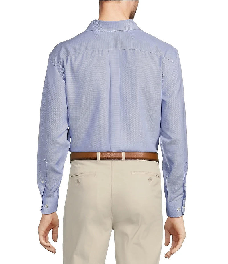 Gold Label Roundtree & Yorke Big & Tall Non-Iron Button-Down Collar Solid Dobby Sport Shirt