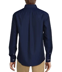 Gold Label Roundtree & Yorke Big & Tall Non-Iron Button-Down Collar Solid Dobby Sport Shirt