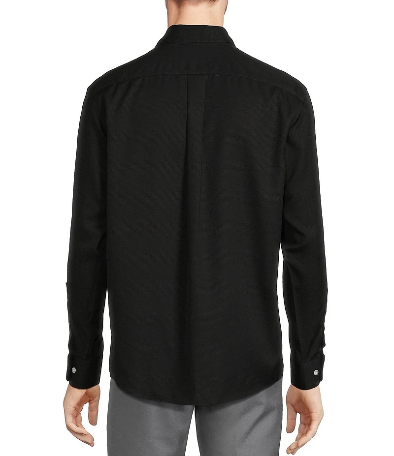 Gold Label Roundtree & Yorke Big & Tall Non-Iron Button-Down Collar Solid Dobby Sport Shirt