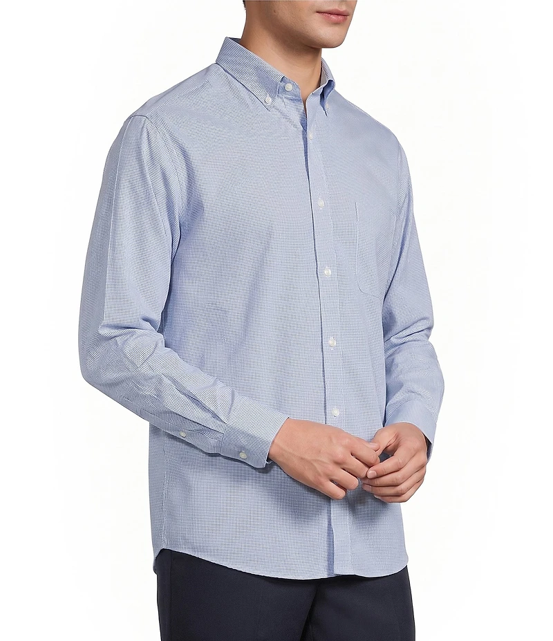 Gold Label Roundtree & Yorke Big & Tall Non-Iron Solid Dobby Sport Shirt