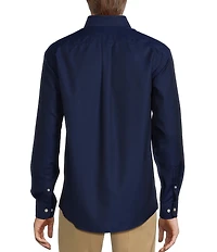 Gold Label Roundtree & Yorke Big & Tall Non-Iron Button-Down Collar Solid Dobby Sport Shirt