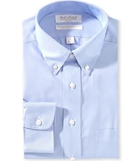 Gold Label Roundtree & Yorke Denton Full Fit Non Iron Button Down Collar Twill Dress Shirt