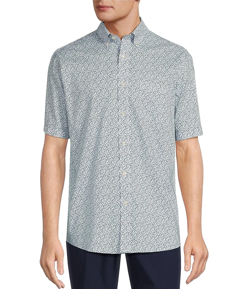 Gold Label Roundtree & Yorke Full Fit Non-Iron Short Sleeve Sport Shirt