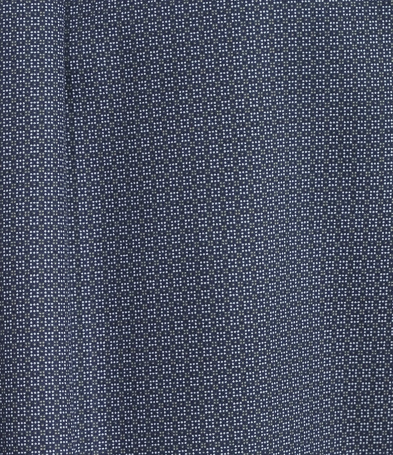 Gold Label Roundtree & Yorke Full Fit Non-Iron Short Sleeve Square Print Poplin Sport Shirt