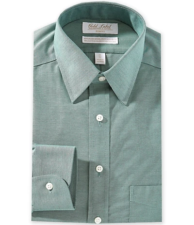 Gold Label Roundtree & Yorke Garrett Slim Fit Non-Iron Point Collar Oxford Dress Shirt