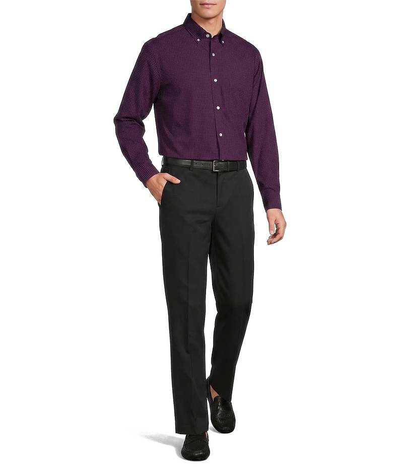 Gold Label Roundtree & Yorke Non-Iron Gingham Twill Sport Shirt