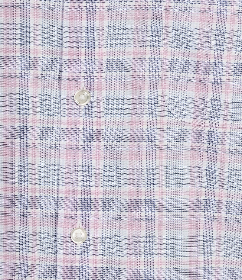 Gold Label Roundtree & Yorke Non-Iron Large Plaid Twill Sport Shirt
