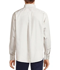 Gold Label Roundtree & Yorke Non-Iron Long Sleeve Bean Print Sport Shirt