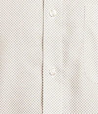 Gold Label Roundtree & Yorke Non-Iron Long Sleeve Bean Print Sport Shirt
