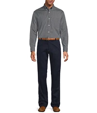 Gold Label Roundtree & Yorke Non-Iron Long Sleeve Geo Print Sport Shirt