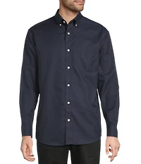 Gold Label Roundtree & Yorke Non-Iron Long Sleeve Glen Plaid Twill Sport Shirt