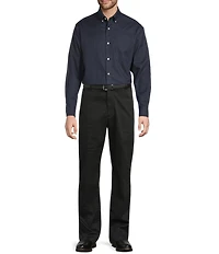 Gold Label Roundtree & Yorke Non-Iron Long Sleeve Glen Plaid Twill Sport Shirt