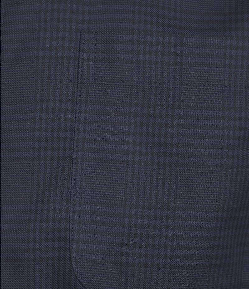 Gold Label Roundtree & Yorke Non-Iron Long Sleeve Glen Plaid Twill Sport Shirt