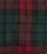 Gold Label Roundtree & Yorke Non-Iron Long Sleeve Plaid Jaspe Sport Shirt