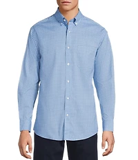 Gold Label Roundtree & Yorke Non-Iron Long Sleeve Medallion Print Sport Shirt