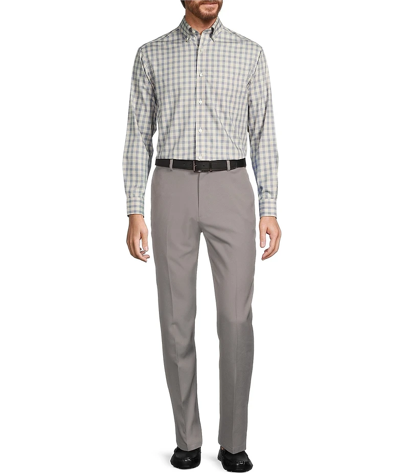 Gold Label Roundtree & Yorke Non-Iron Long Sleeve Check Sport Shirt