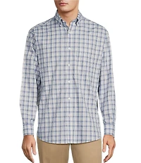 Gold Label Roundtree & Yorke Non-Iron Long Sleeve Medium Plaid Sport Shirt