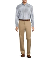 Gold Label Roundtree & Yorke Non-Iron Long Sleeve Medium Plaid Sport Shirt