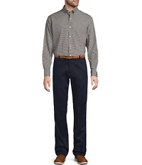 Gold Label Roundtree & Yorke Non-Iron Long Sleeve Mini Plaid Sport Shirt