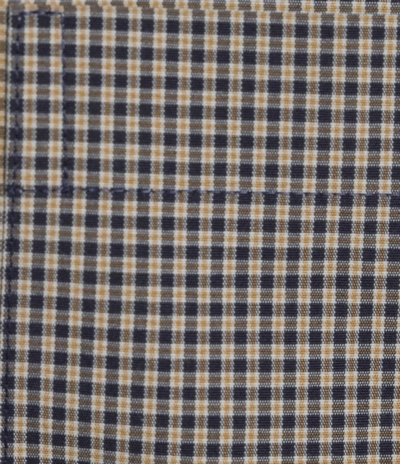 Gold Label Roundtree & Yorke Non-Iron Long Sleeve Mini Plaid Sport Shirt