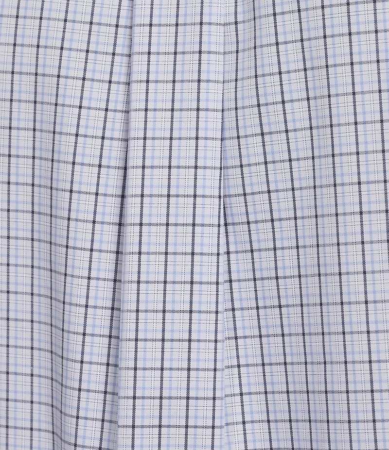 Gold Label Roundtree & Yorke Non-Iron Long Sleeve Small Check Sport Shirt