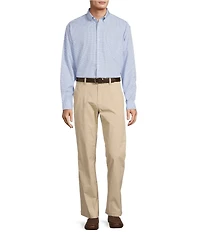 Gold Label Roundtree & Yorke Non-Iron Long Sleeve Small Checked Print Sport Shirt