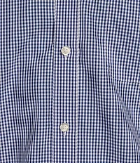 Gold Label Roundtree & Yorke Non-Iron Long Sleeve Small Checked Print Sport Shirt