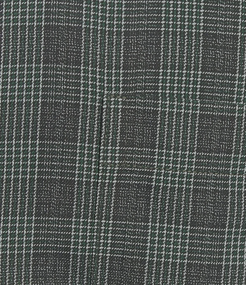 Gold Label Roundtree & Yorke Non-Iron Long Sleeve Small Plaid Jaspe Sport Shirt