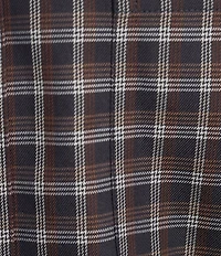 Gold Label Roundtree & Yorke Non-Iron Long Sleeve Small Plaid Twill Sport Shirt