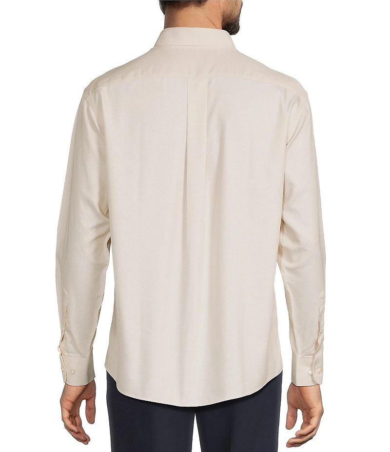 Gold Label Roundtree & Yorke Non-Iron Long Sleeve Solid Dobby Sport Shirt