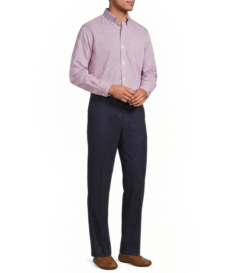 Gold Label Roundtree & Yorke Non-Iron Long Sleeve Solid Dobby Sport Shirt