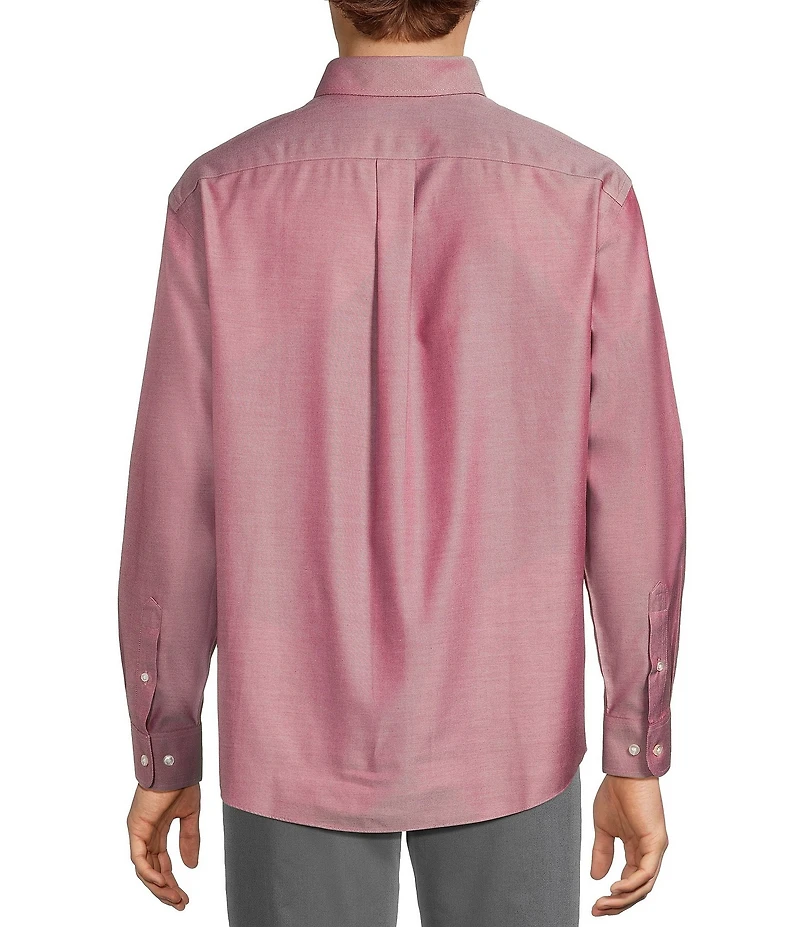 Gold Label Roundtree & Yorke Non-Iron Long Sleeve Solid Jaspe Sport Shirt