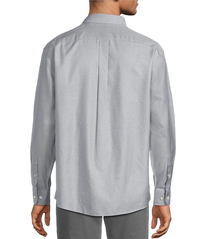 Gold Label Roundtree & Yorke Non-Iron Long Sleeve Solid Jaspe Sport Shirt