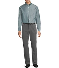 Gold Label Roundtree & Yorke Non-Iron Long Sleeve Solid Jaspe Sport Shirt