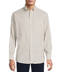 Gold Label Roundtree & Yorke Non-Iron Solid Linen Sport Shirt