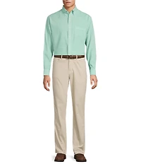 Gold Label Roundtree & Yorke Non-Iron Solid Linen Sport Shirt