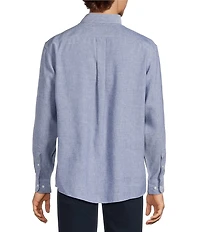 Gold Label Roundtree & Yorke Non-Iron Solid Linen Sport Shirt