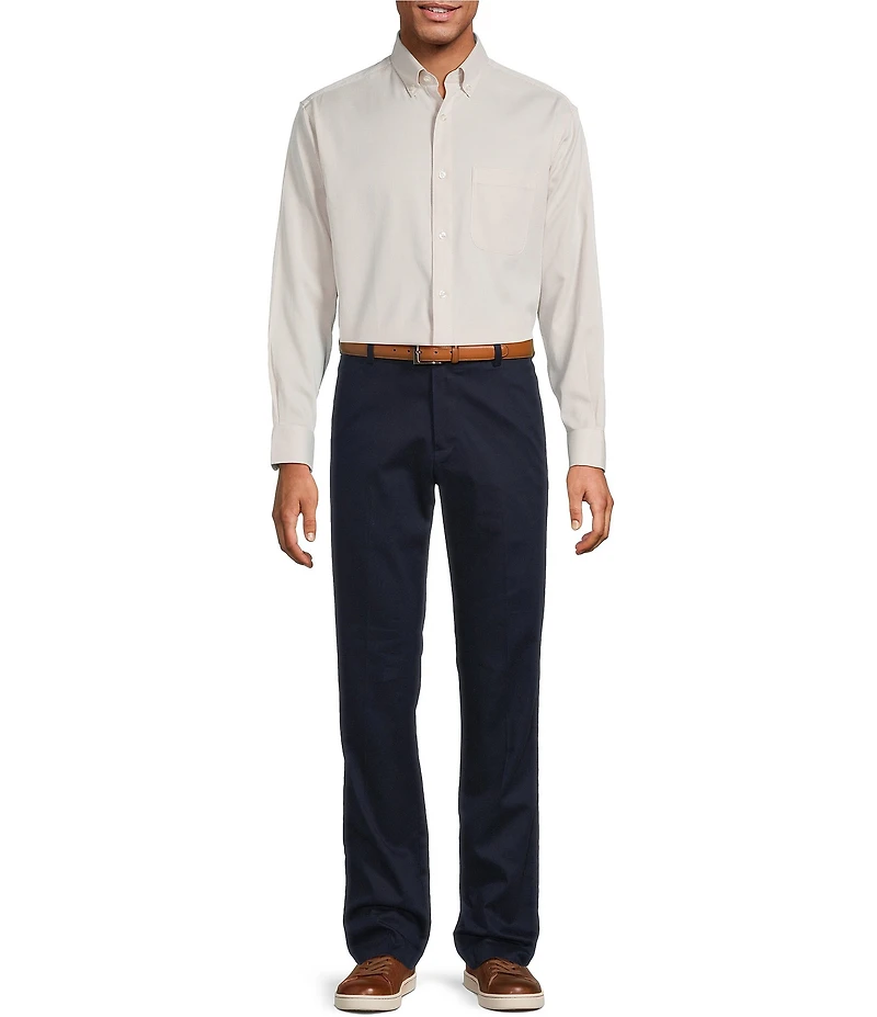 Gold Label Roundtree & Yorke Non-Iron Long Sleeve Solid Sport Shirt