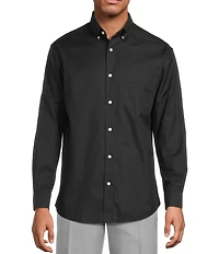 Gold Label Roundtree & Yorke Non-Iron Long Sleeve Solid Twill Sport Shirt