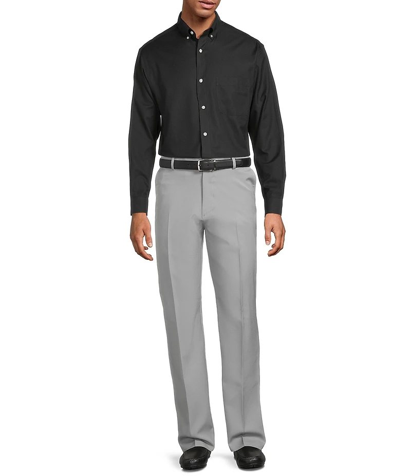 Gold Label Roundtree & Yorke Non-Iron Long Sleeve Solid Twill Sport Shirt