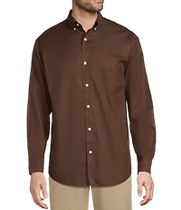 Gold Label Roundtree & Yorke Non-Iron Long Sleeve Solid Twill Sport Shirt
