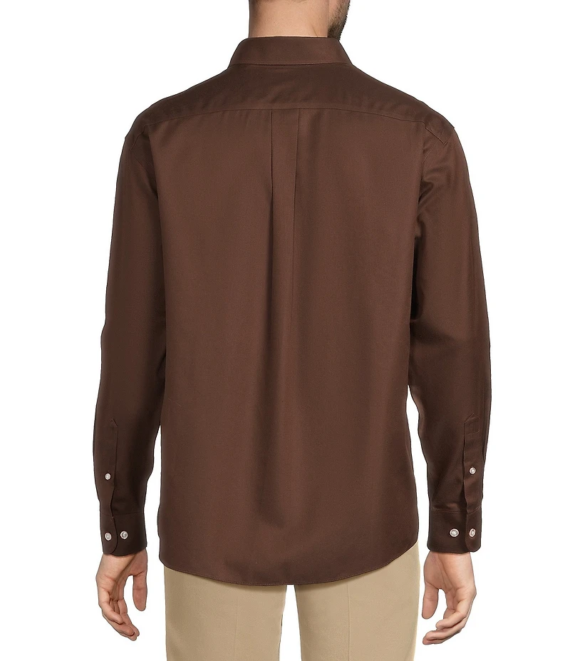 Gold Label Roundtree & Yorke Non-Iron Long Sleeve Solid Twill Sport Shirt