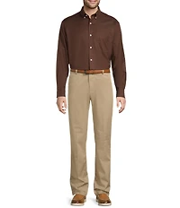 Gold Label Roundtree & Yorke Non-Iron Long Sleeve Solid Twill Sport Shirt