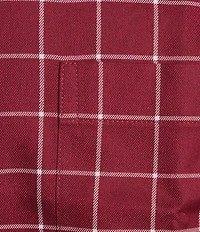 Gold Label Roundtree & Yorke Non-Iron Long Sleeve Windowpane Jaspe Sport Shirt