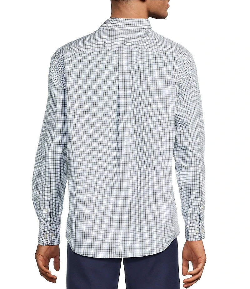 Gold Label Roundtree & Yorke Non-Iron Long Sleeve Windowpane Sport Shirt