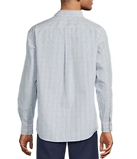 Gold Label Roundtree & Yorke Non-Iron Long Sleeve Windowpane Sport Shirt