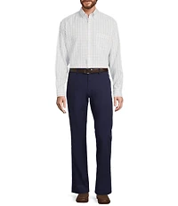 Gold Label Roundtree & Yorke Non-Iron Long Sleeve Windowpane Sport Shirt