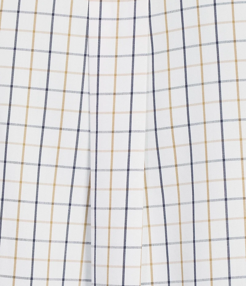 Gold Label Roundtree & Yorke Non-Iron Long Sleeve Windowpane Sport Shirt